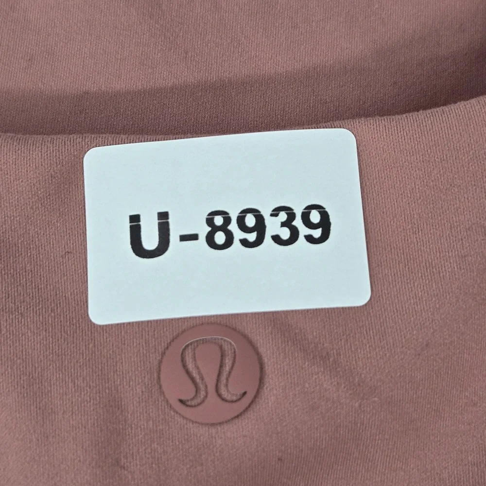 Lululemon Women Tank‎ Top 4 Pink InStill Activewear Logo High Neck Pullover